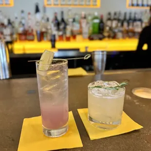 Lavender Lemonade + Queen Bee cocktails