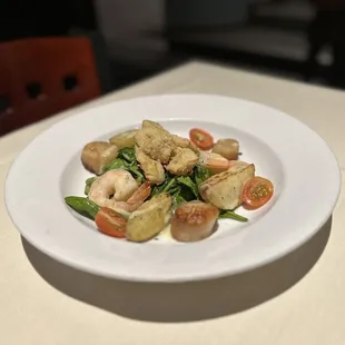 Seared Hokkaido Scallops and Wild gulf Shrimp