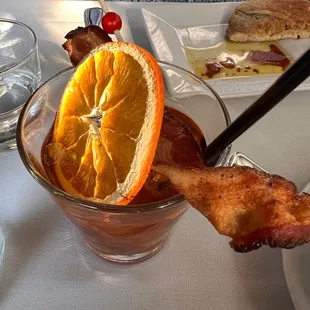 Bacon infused old fashioned