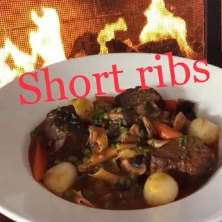 BRAISED BONELESS BEEF SHORT RIBS "BOURGUIGNON"