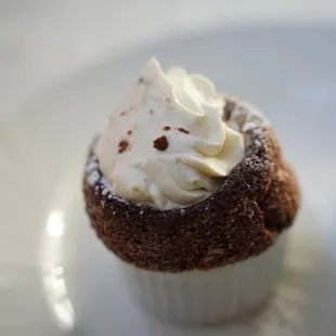 Chocolate Soufflé, House Whipped Cream
