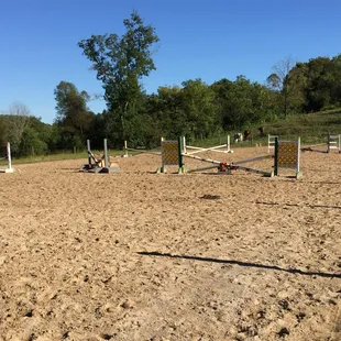 The outdoor arena aka the jumping arena
