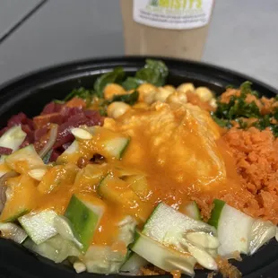 Mediterranean salad &amp; smoothie