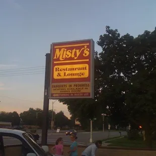 Big sign at the corner