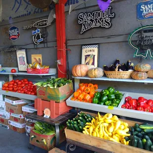 Tomatoes 3 for a $1.00 Beef Steaks 2 for a $1.50 Corn 2 for a $1.00 Bell pepper) 3 for$1.00 Squash  Zucchini Cucumber 2 for $1.00