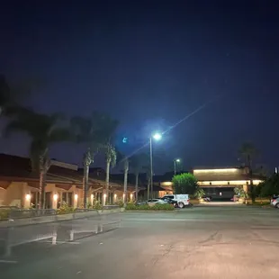 outside