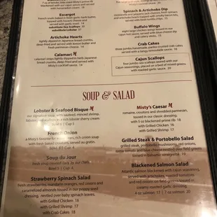 Misty's Menu (2/1/22)