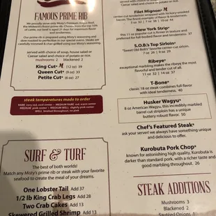 Misty's Menu (2/1/22)
