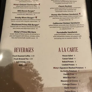 Misty's Menu (2/1/22)