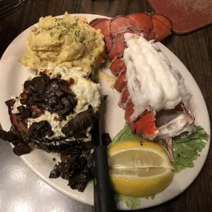 My main, fillet with lobster tail