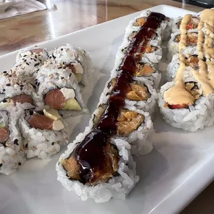 sashimi, sushi and sashimi, food, sushi