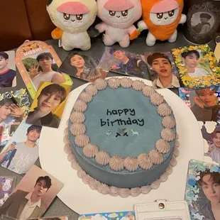 Celebration Cake for kpop idol group, Seventeen. 0218 Bros DK &amp; Vernon + Carats' Birthday on 0214!
