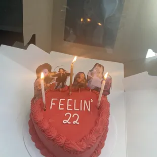 Taylor Swift Themed 22 cake