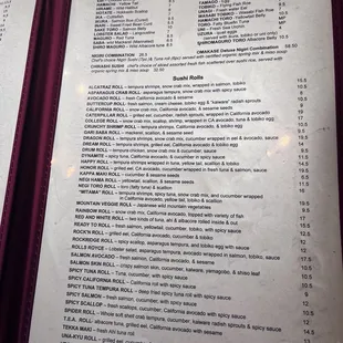 Menu page 2