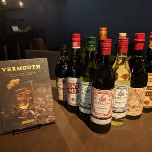 Booze and books are a good combo. We have them both.