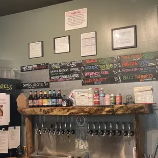 Beer menu