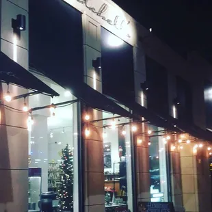 Storefront at Christmas