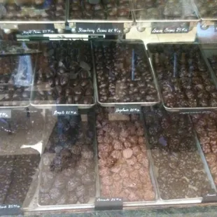 Just a small sampling of the chocolates!