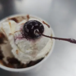 Turtle sundae