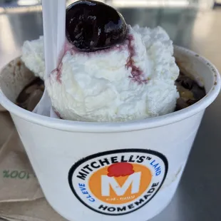 Peanut butter fudge sundae