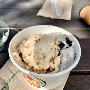 tasters duo - pb choc chunk, mint cookies and cream