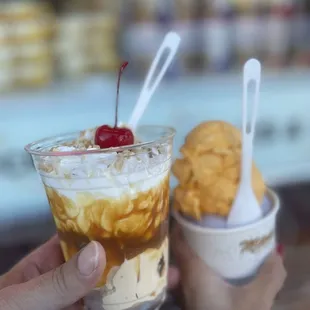 Double scoop and a sundae