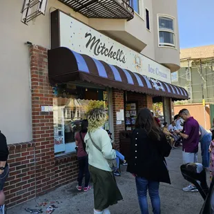 Outside of Mitchell's on Saturday afternoon