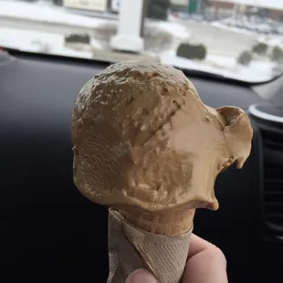 Perfect snack! A salted Caramel cone!