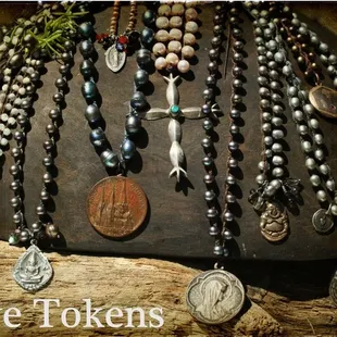 Love Tokens feature antique pendants and trinkets the Oklahoma City designer has collected during her travels.