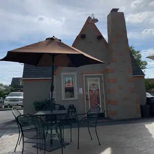 Outdoor seating area