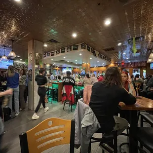 people sitting at the bar