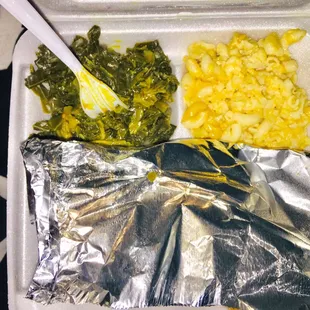 Collard Greens &amp; Macaroni n' Cheese