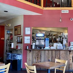 Interior of restaurant