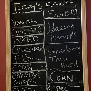 Ice cream flavors. Don&apos;t sleep on these. Especially the corn and the jalapeño pineapple