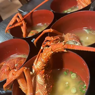 Lobster Sashimi w/ Miso Soup