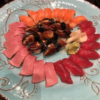 Chef's Assorted Bluefin and Unagi Nigiri Platter