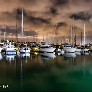 View of fishing fleet near Mitch&apos;s.