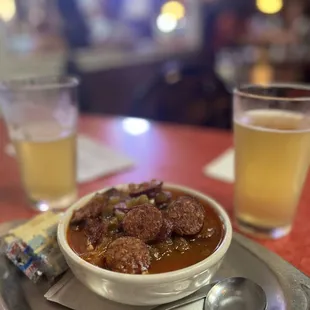 Awesome gumbo over rice - best ever