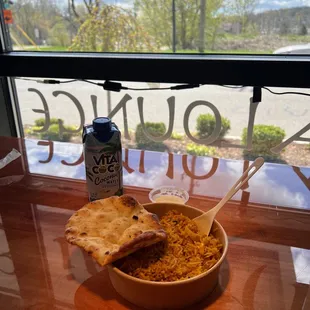 Chicken Biryani with Garlic Naan