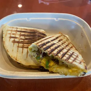 Chicken Tikka Naan Panini