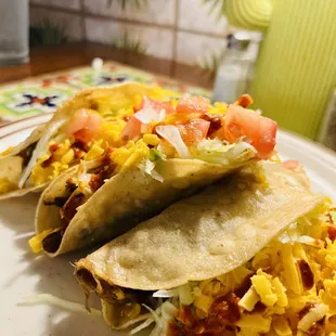 Shredded beef tacos