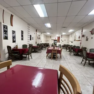 the interior of the restaurant