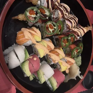 10. Blue Hawaii Roll 9. Volcano Roll 11. King Salmon Roll 5. Rainbow Roll