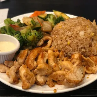 Habachi chicken lunch