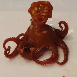 an octopus on a plate