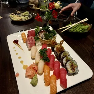 sushi, food, sashimi, sushi and sashimi