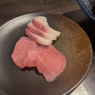 Sashimi - tuna and yellowtail