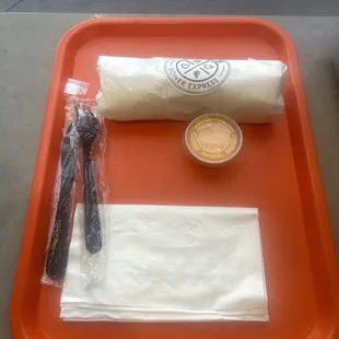 Chicken wrap was amazing