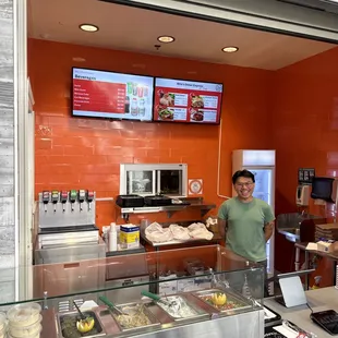 a man behind the counter
