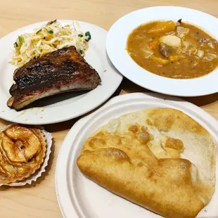 a variety of food items